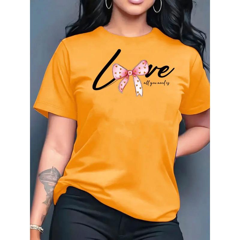 2026 New Summer Women's Printed Round Neck Fashionable Casual Versatile Short-Sleeve T-Shirt Top Y2k Top