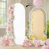 1PC Elastic Spandex Party Background Decor Double Sided Solid Color 4TF/6FT Baby Shower Backdrop Cover Wedding Birthday