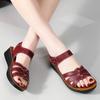 36-43 Sommer Damen Große Größen Mode Einfarbige Klettverschluss Dicksohlige Sandalen Bequeme Mama Schuhe