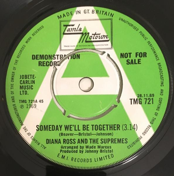 

7inch Record SUPREMES Someday Well Be Together Hes My TMG721 Tamla Motown 1969 UK SoulFunk Used