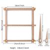 Wood Weaving Loomed Kits Handcraft Wooden Loomed Set Knitting Accessories Craft Supplies for Adults