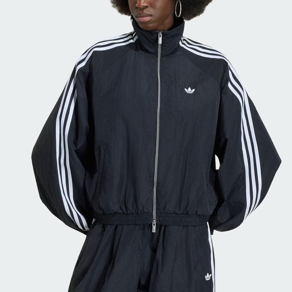 adidas Originals Woven Oversized Track Jacket Black Women KY5045
