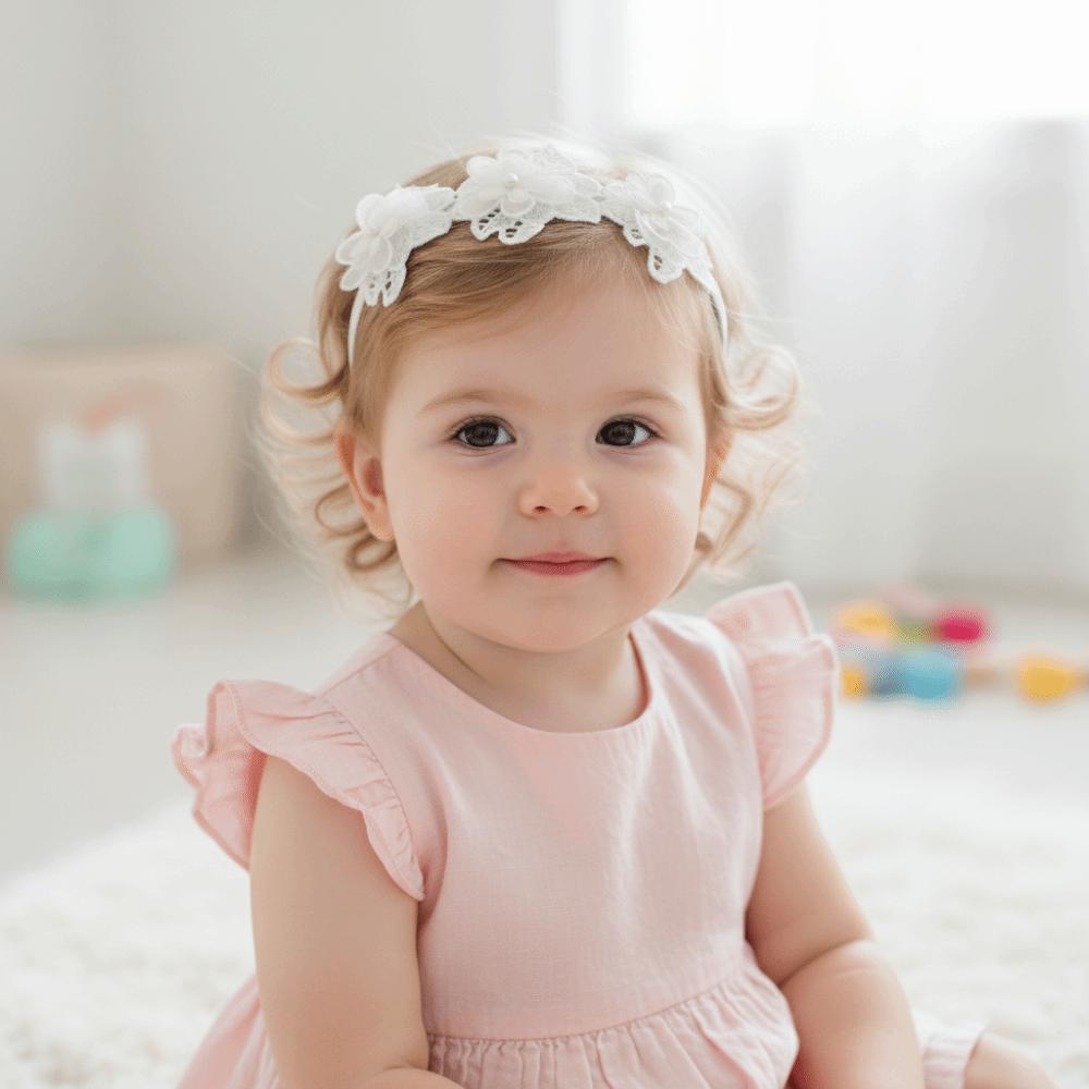 Handgefertigte Baby-Haarbänder Koreanischer Stil Stirnband Kopfschmuck Baby-Geburtstagsparty Haaraccessoires