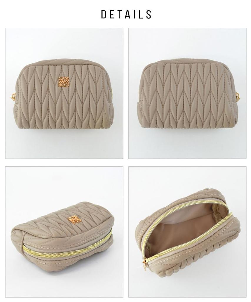 Altro Rose Pink Portable Cosmetic Makeup Makeup Accessories Pouch, Pouch, Pouch, Pouch, Cosmetics, Storage, Quilted, Rosia, Cute, 333193-16