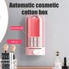 Automatic Cotton Pad Dispenser Press Out Makeup Cotton Holder Dispenser Cosmetic Cotton Pad Organizer