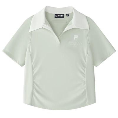 Women's Knitted Short Sleeve Polo Shirt
