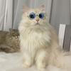 2PCS Pet Eyewear For Cats Small Breeds Fashion Sunglasses Cats Eyewear for Cosplay and Brithday Party Dressingup Props