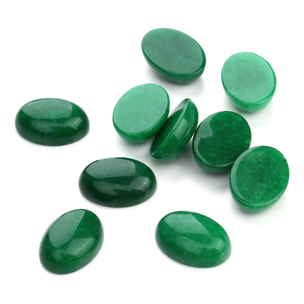 2-10pcs/lot Natural Stone Oval Cabochon Agate Malachite Opal Turquoise Loose Beads Cabochon For DIY Charm Necklace Earrings Gift