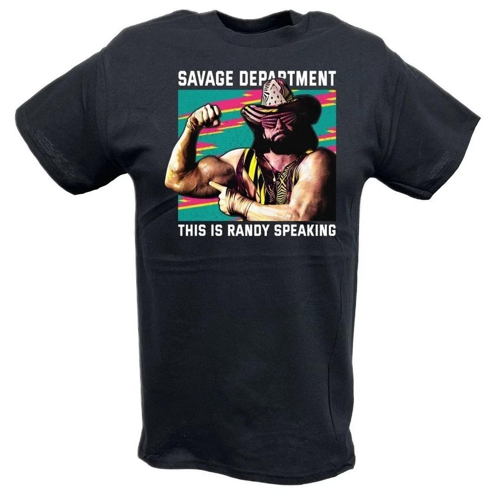 Macho Unisex Randy Savage DepartUnisext Speaking Unisexs Black Tshirt M