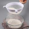 Durable Ultra Fine Mesh Mesh Strainer with Handle Mini Plastic Colander Yogurt Sieve Kitchen Use