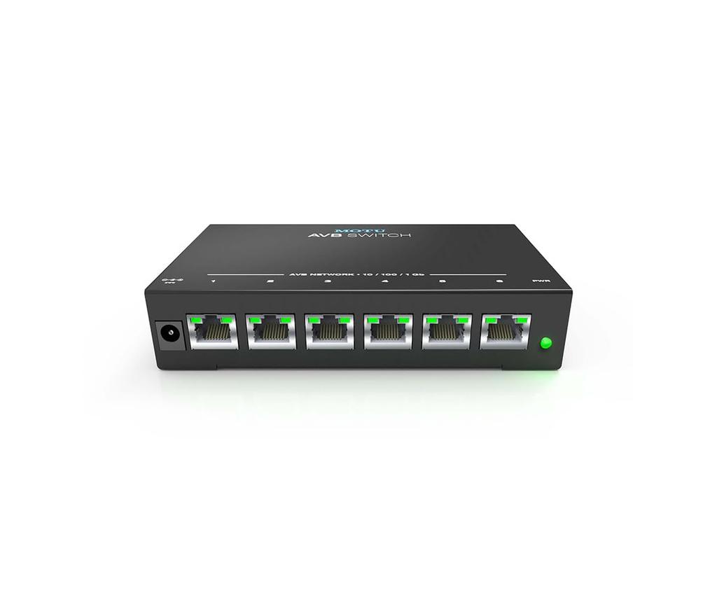 MOTU AVB Switch AVB Síťový Hub 5 Portů
