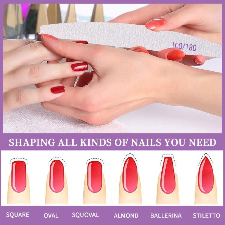 Essentielle 9-teilige Nagelfeilen- und Buffer-Nagelhautschieber-Kollektion für umfassende Maniküre- und Pediküre-Bedürfnisse