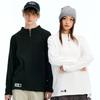 Fingercroxxit Unisex Thermal Fleece Half-Zip Long Sleeve T-Shirt