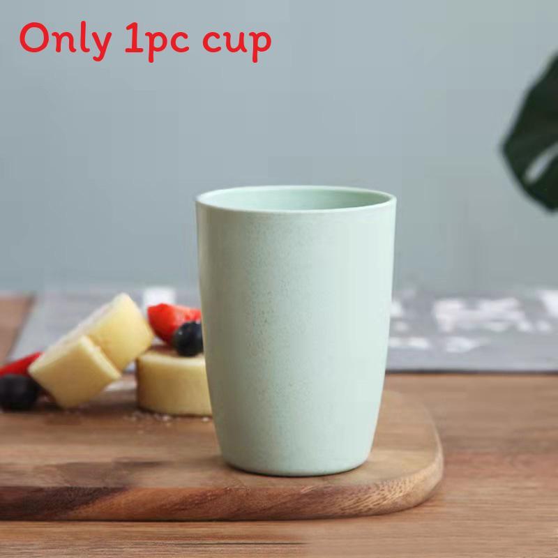 Wheat Straw Circular Mouthwash Cup With Modern Design Suitable For Gifts