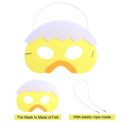 DIY Masken Basteln Niedliche Osterfilzmaske Exquisite Lustige Kaninchen Hühneraugen Maske Festliche Tiermaske Feiertagsdeko