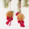 Gingerman Ornament Christmas Tree Hanging Decorations For Door Wreath Mantels Shelf Decoration Indoor and Outdoor