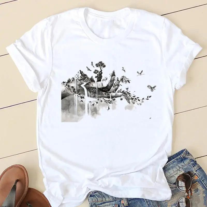 Women Avocado Love Sweet 90s Short Sleeve Graphic Tee T-shirts Female Ladies Fashion Casual Clothing Summer Tshirt Clothes Y2K