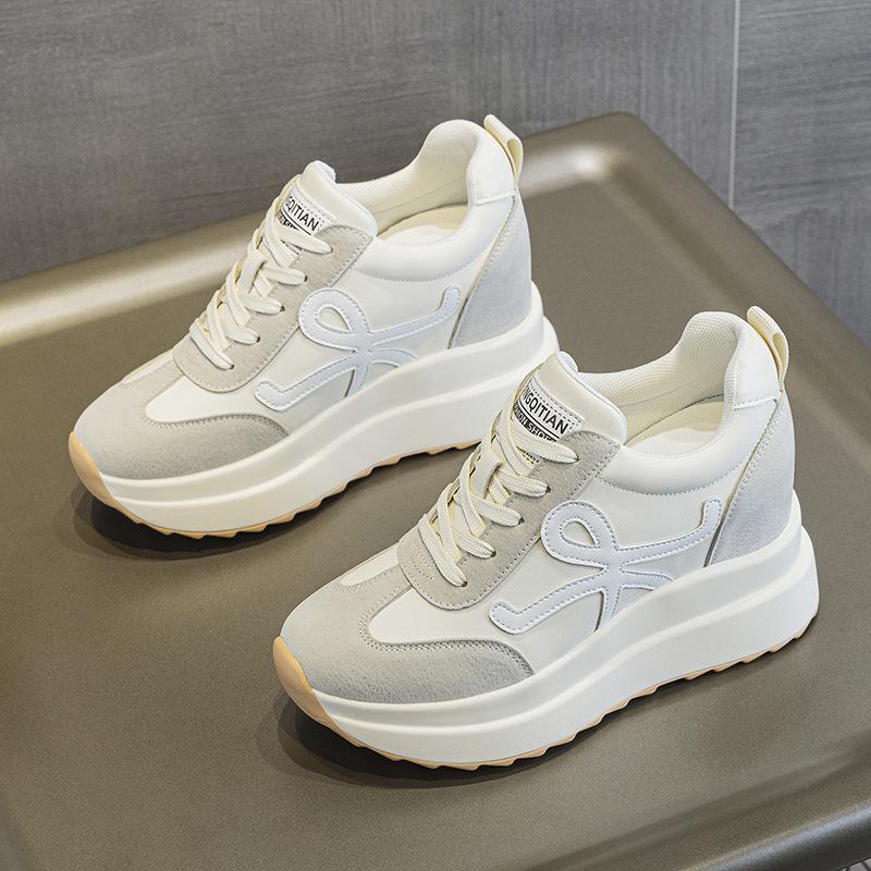 Autumn and winter women's shoes new women's thick-soled inner height increase versatile casual shoes
