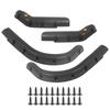 Golf Cart Wheel Mud Guard Kit Front Rear Wheel Mudguard Splash Guard Mud Flap Replacement for E‑Z‑GO TXT 1994 To 2013