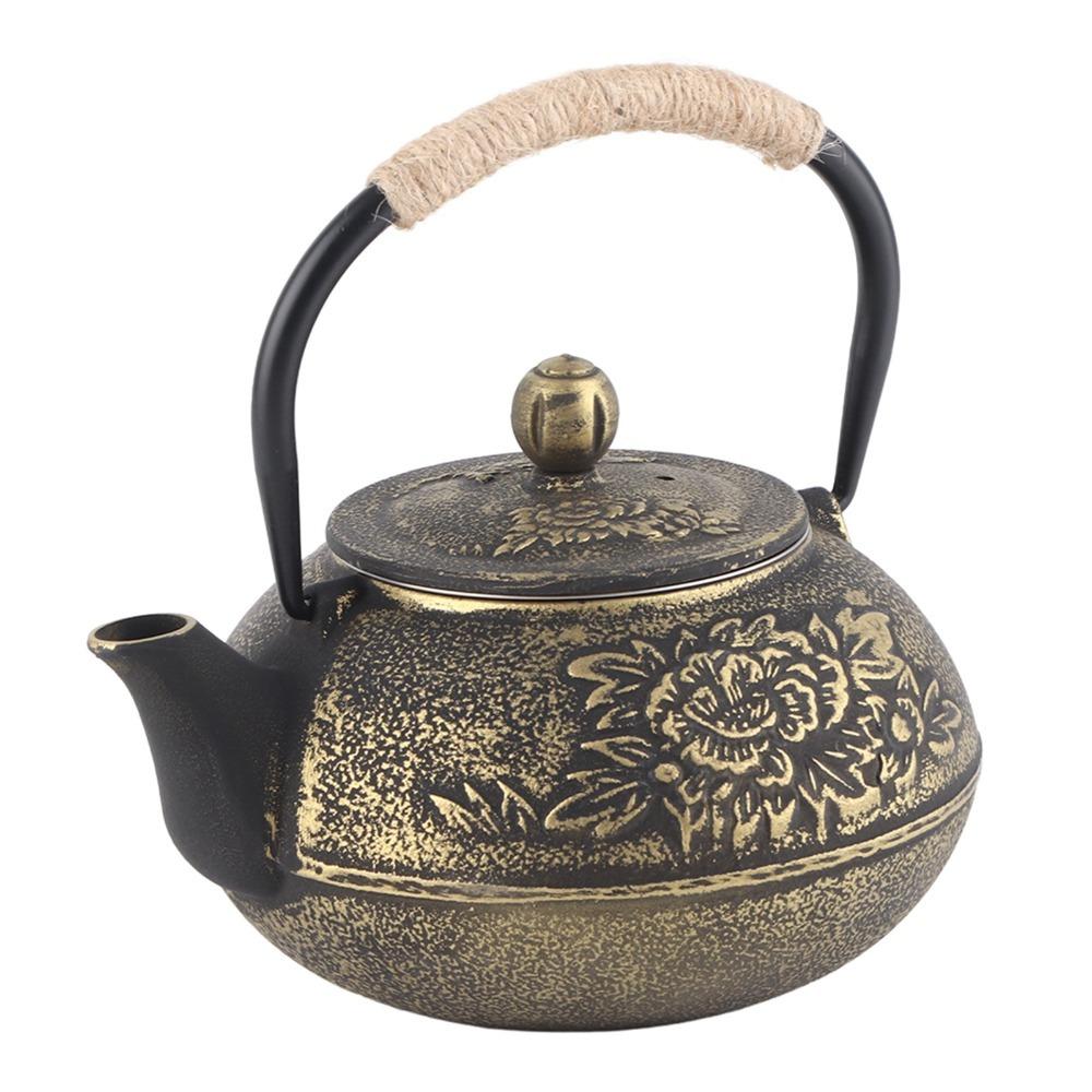 800ml Capacity Cast Iron Kettle Strainer Included Japanese Tea Pot Tea Pot For Herbal Brews