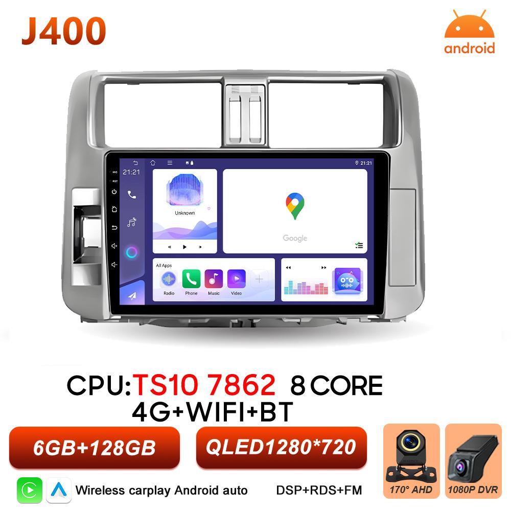 Android 16 Car Radio For Toyota Land Cruiser Prado 150 2009 2010 2011 2012 2013 Carplay Video Multimedia Player BT Stereo Screen