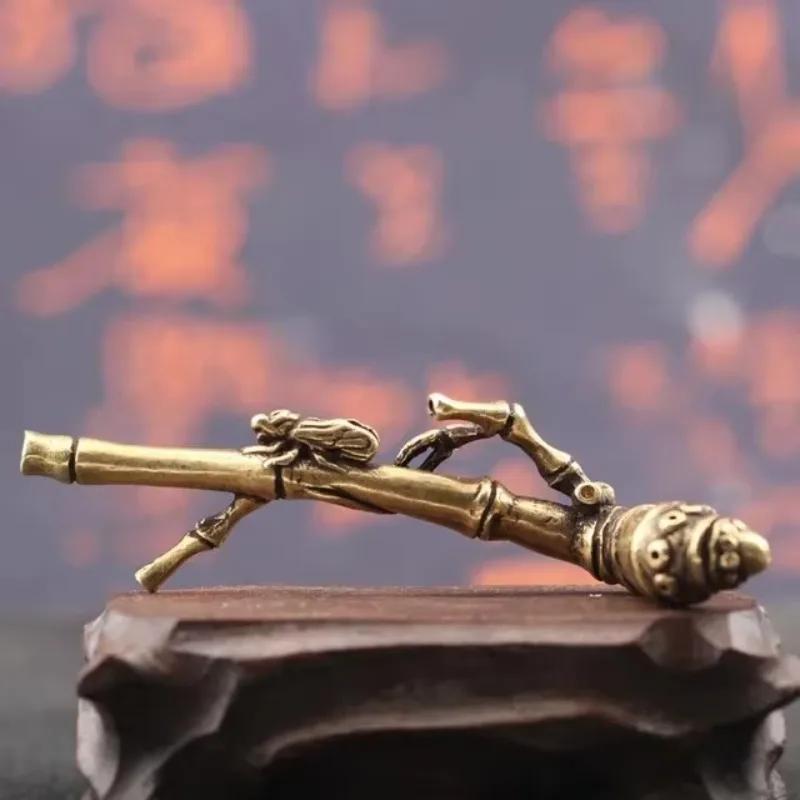 1 Buc Arzător de Tămâie din Cupru Pur Bambus Fly Peace Decorațiuni Alamă Vintage Lemn de Santal Incensor Ornamente Masă de Ceai Decor Acasă