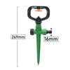 360 Degree Garden Lawn Sprinkler 1/2" Male Thread Scattering Nozzle Automatic Rotating Watering Irrigation Sprinklers