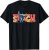 Fashion Lilo & Stitch Live-Action Movie Stitch Name Logo T-Shirt