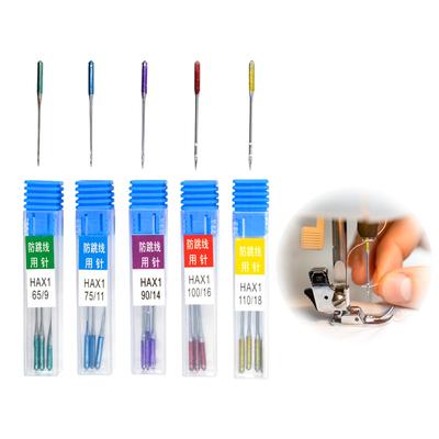 Doyime Nähmaschinennadel 5 15 Perfekt für Heimnähen Universal Inklusive Aufbewahrung 3 Stück Nähmaschine Leicht zu sehen und zu verwenden mit Farbe