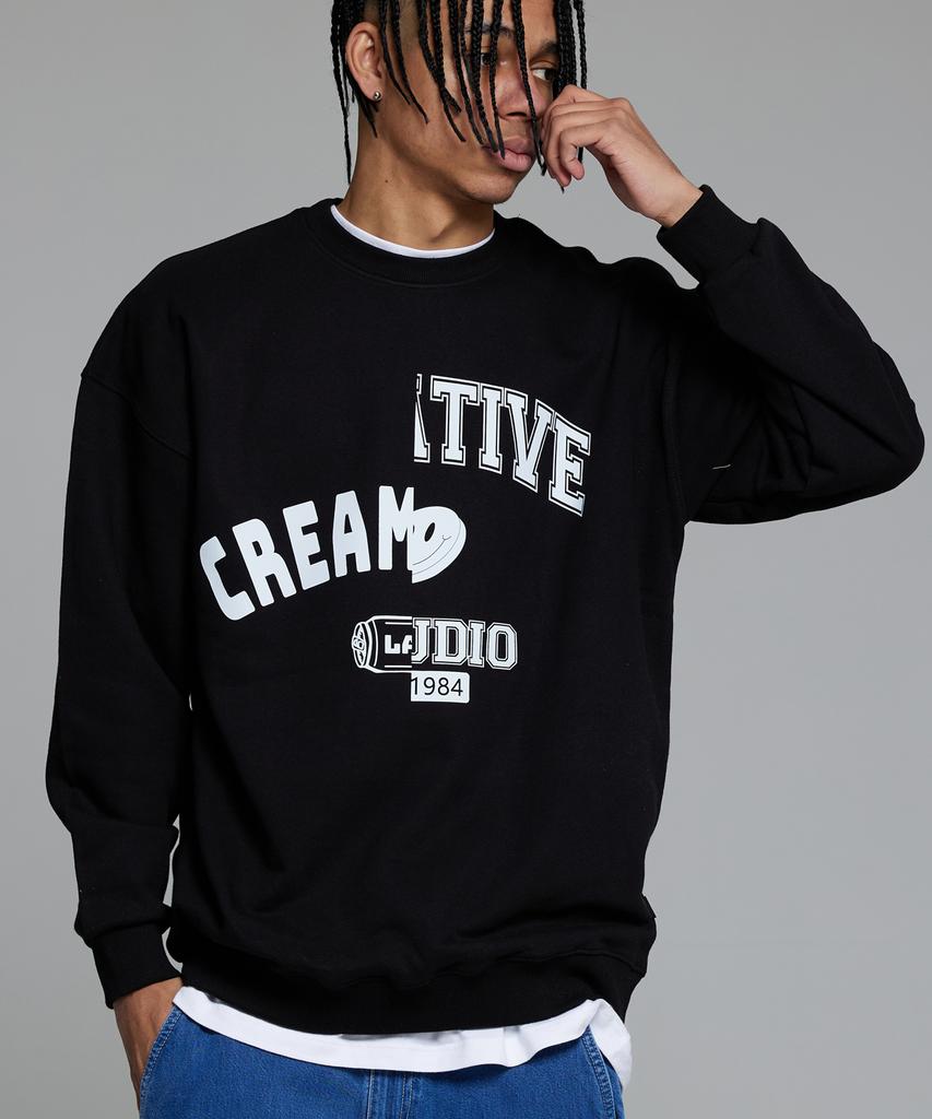 CREAM SODA LAB 1984 Creative Sweatshirt Black