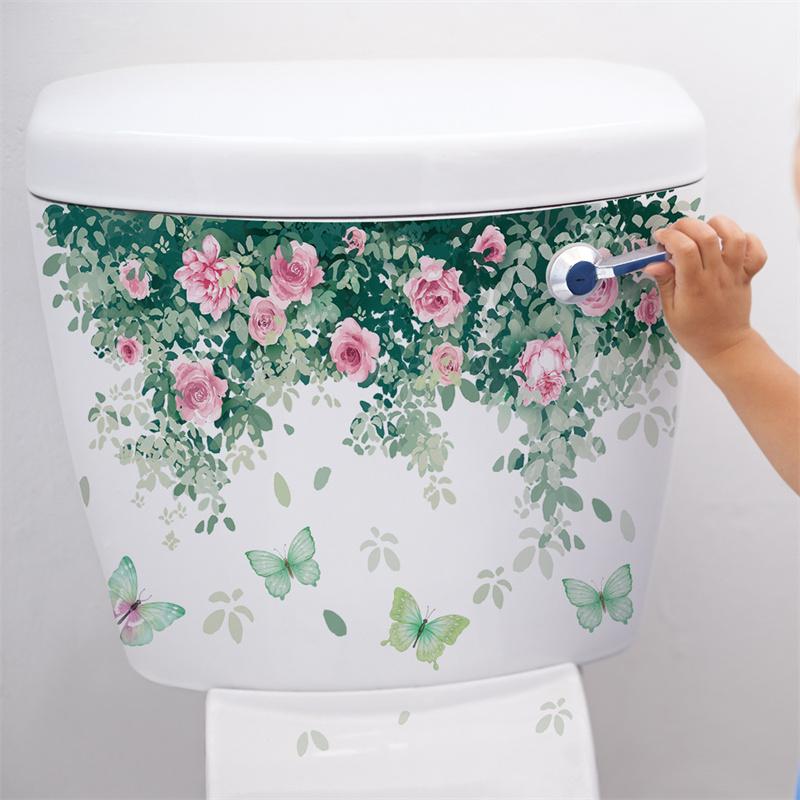 30*25Cm Rostlina Květina List Samolepka na Zeď Kreativní Dekorativní Toaleta Restaurace Koupelna Komerční Samolepka na Zeď