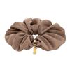 LALA J Suede Hair Scrunchie - Sand Beige (JALJHS2BF830FA000)