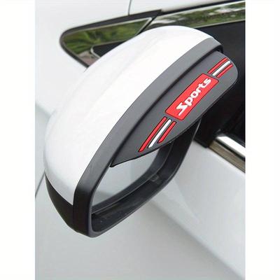 2pcs Car Rear View Mirror Rain Eyebrow
