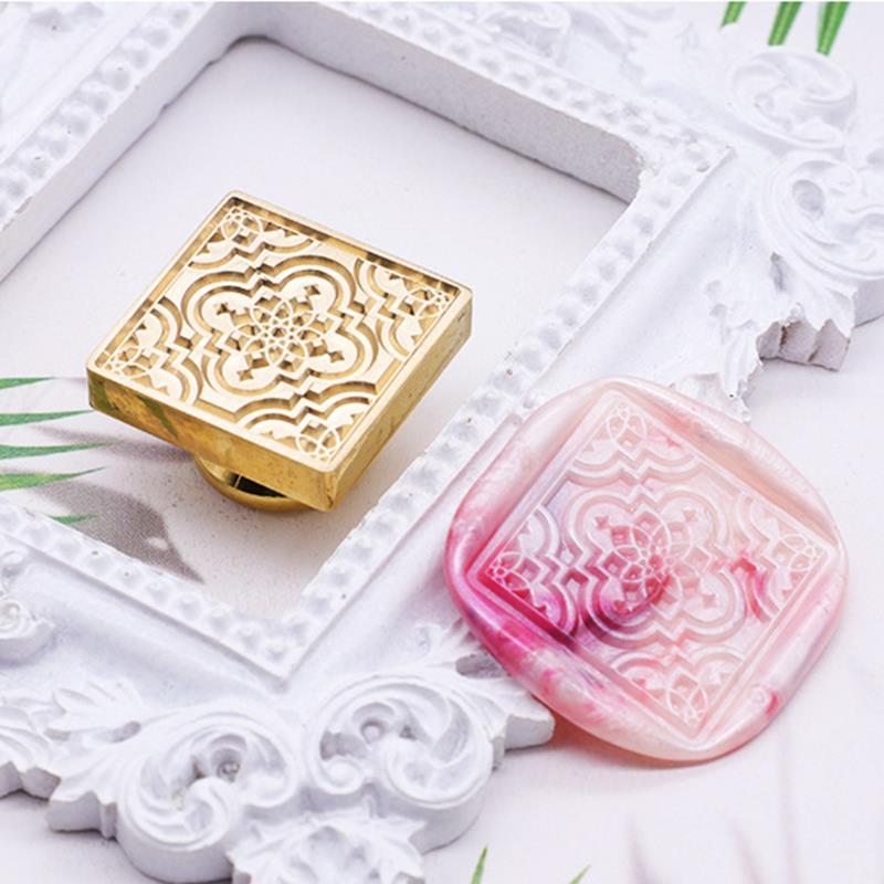 Blumenwachssiegel, Siegel, Retro-Handwerk, Siegelstempel, Kopf, Karte, Umschlag, Hochzeitseinladung, Geschenkverpackung, Scrapbook