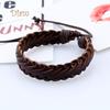 Diamin Leather Rope Bracelet Men Women Jewelry Birthday Party Decor Gift