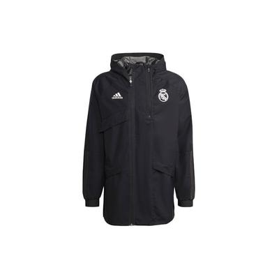 Real Madrid Futbol Serisi Kapüşonlu Ceket Erkek Dış Giyim Siyah GR4275
