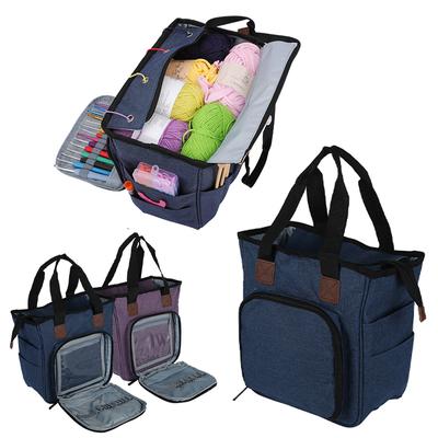 Torba do przechowywania maszyny do szycia Duża pojemność Wodoodporna Torba Tote na włóczkę i narzędzia do dziergania Igły Szydełka Torba na zestaw do szycia DIY