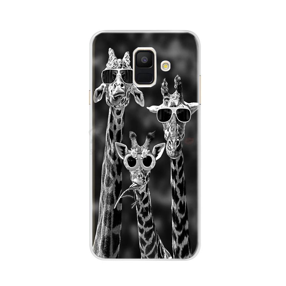 Case For Samsung Galaxy A6 2018 Transparent Cartoon Soft TPU Silicone Phone Cases Back Cover For Samsung Galaxy A6 A 6 Plus 2018