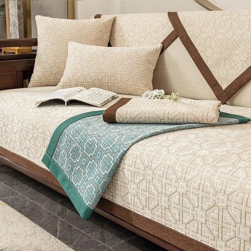 

Новый классический сетчатый защитный чехол для дивана для гостиной, эластичный диван, подушка, коврик, чехол для дивана, синель, стул, диван, полотенце, домашний декор 70x70cm 1pcs