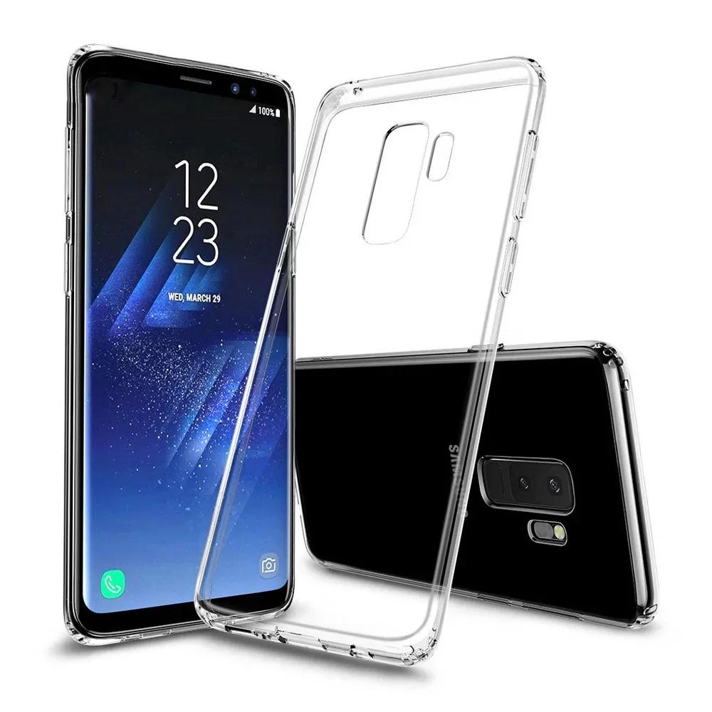 

Для Samsung Galaxy S8 S9 S10 S20 S21 UItra plus S20 S21 FE Чехол Простой Тонкий Мягкий ТПУ Прозрачный Прозрачный Чехол для Телефона For Samsung S8