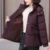 Plus Size XL-5XL Fashion Winter Woman Parkas Hooded Thick Warm Jacket Loose Middle Age Women's Coats