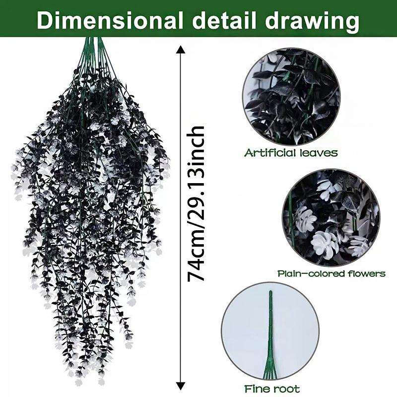 4PC Vibrant Garden Simulation Vines Balcony Fade-Proof Daisy Wedding Multicolored Home Decor Multiple Options Available