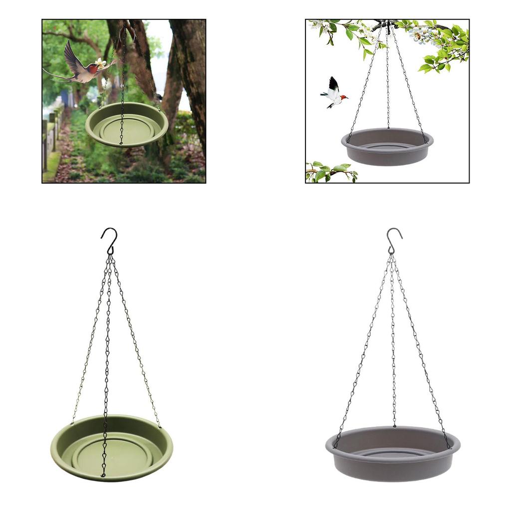 Bird Feeder Waterer and Chain Hummingbird Feeder for Tree Outside Parrots