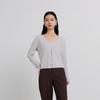 Women's Long-Sleeve V-Neck Knitted Cardigan