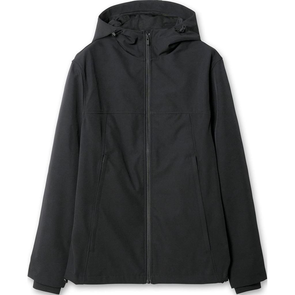 Calvin Klein Minimalist Comfortable Solid Color Hooded Long Sleeve Jacket Men jackets Black 81BP527-001