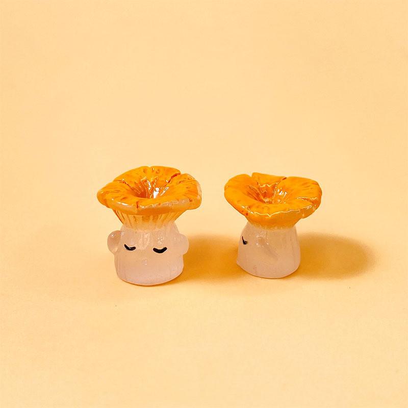 

30-54 шт. миниатюрные грибы светятся ночью сказочное украшение сада 6 типов грибные фигурки из смолы домашний декор настольные аксессуары 30Pcs