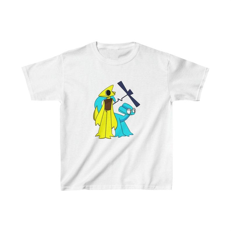 Rainbow Friends CYAN & YELLOW Monster Tee Shirt T-Shirt Soft Heavy Cotton YouTube Quality Printed Multiple Colors FREE Shipping Chapter 2