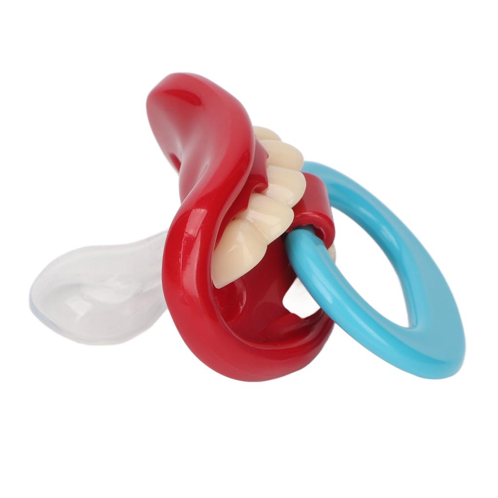 Baby Smile Teeth Pacifier Safe Practical Lightweight Baby Funny Teeth Pacifier for Nursery Bedroom
