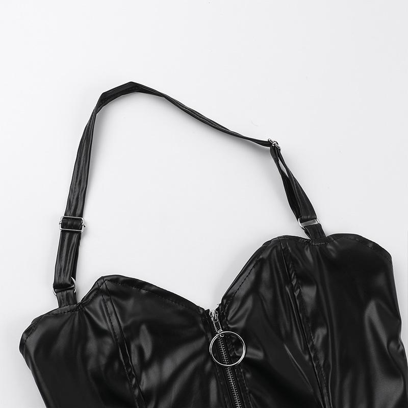 SY22049 Gothic Punk Ketten Neckholder Tanktop