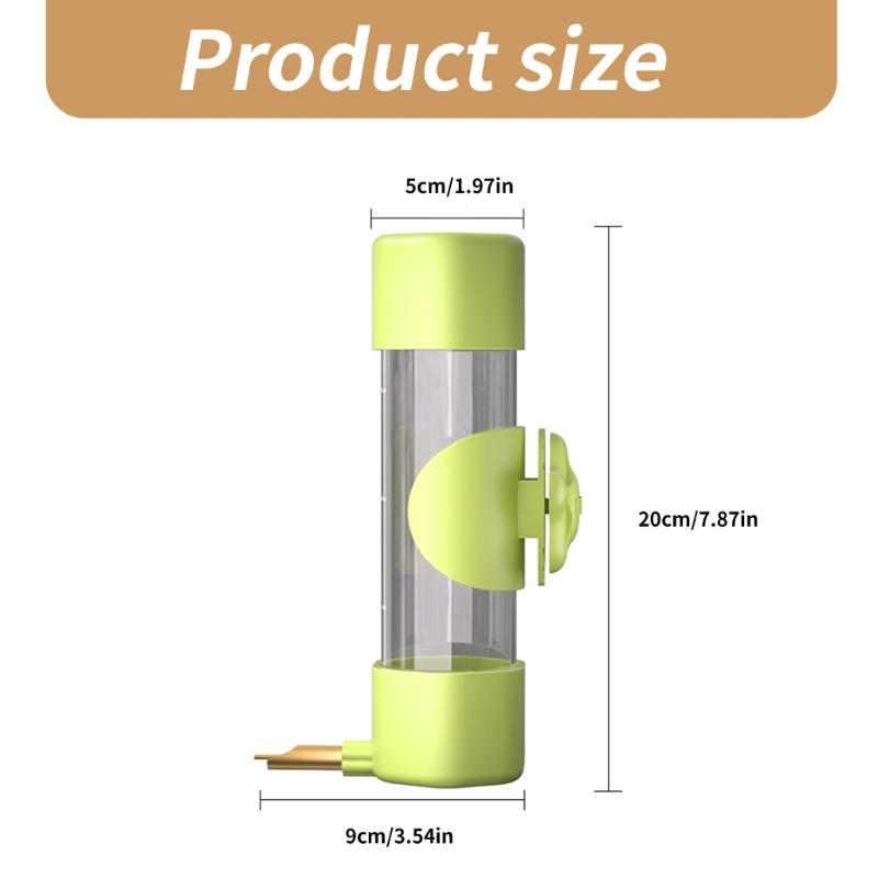 No Drip Small Animals Water Bottle Automatic Water Feeder Dispenser for Birds Ferrets Rabbits 220ml No Mess for Cage